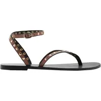 Mango Sandalias de dedo 'SANDRA1' marrón / oro