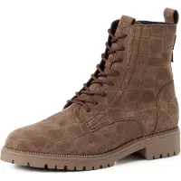 Tamaris Botines con cordones color barro