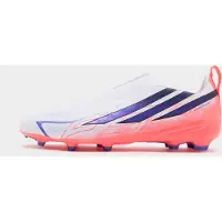 Adidas adidasBota de fútbol sin cordones F50 Hyperfast League césped natural seco 36 2/3 Cloud White / Solar Purple / Solar Turbo Niño