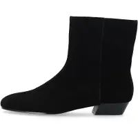 Bianco Botas de tobillo 'Evie' negro
