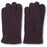 Howard London Guantes con dedos 'Leather Gloves Sander Dark Brown' marrón oscuro