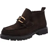 Tamaris Botas de tobillo marrón oscuro / oro