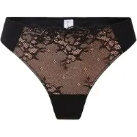 Lingadore Tanga marrón / negro