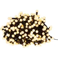 Eglo LED Kugel-Lichterkette Berry Mini IP44 innen & außen warmweiß 300 LEDs 6m Timer