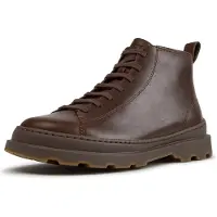 Camper para hombre. K300535-005 Botines de piel Brutus+ marrón (40), Plano, Ninguno, Casual, outlet 2026.