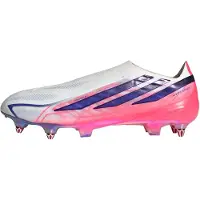 Adidas adidasBota de fútbol sin cordones F50 Hyperfast Elite césped natural húmedo 39 1/3 Cloud White / Solar Purple / Solar Turbo Unisex