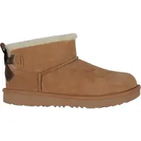 Ugg unisex para niños. 1185920K Botines de Piel Ultra Mini Bailey Bow marrón (35), Plano, Ninguno, Casual, moda infantil, outlet 2026.