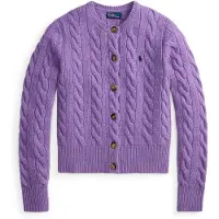 Ralph Lauren para mujer. 211972104505 Cárdigan de lana y cachemira lila (XS), Casual, outlet 2026.
