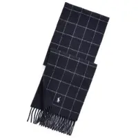 Ralph Lauren para hombre. 449863392002 Bufanda con lana de cuadros cristalera marino (OSFA), Casual, Clásico, outlet