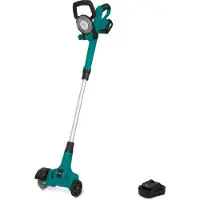 Vonroc Cepillo quitahierbas inalámbrico 20V - mango telescópico | batería 4.0Ah y cargador rápido incluidos