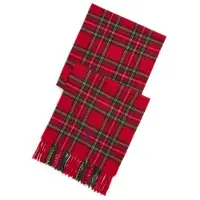 Ralph Lauren para hombre. 449959360001 Bufanda de cachemira con cuadros rojo (OSFA), Casual, Clásico, outlet 2026.