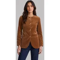 Marella para mujer. 2623046074200 Chaqueta de terciopelo Mlscorone marrón (38), Casual, Algodón, outlet 2026.