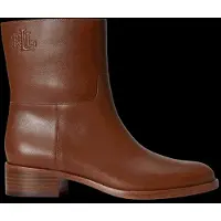 Ralph Lauren para mujer. 802P15708002 Botines Kyle de piel de becerro marrón (41), Beige, 3 a 5cm, Ninguno, Casual, Lauren Ralph Laur