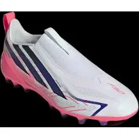 Adidas adidasBotas de fútbol sin cordones F50 HYPERFAST LEAGUE césped artificial 31 1/2 Cloud White / Solar Purple / Solar Turbo Niño