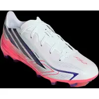 Adidas adidasBota de fútbol F50 Hyperfast League césped natural seco 33 1/2 Cloud White / Solar Purple / Solar Turbo Niño