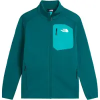 The North Face - Forros polares - M Crest Full Zip Jacket Pacific Teal TNF Black - Talla L - Verde