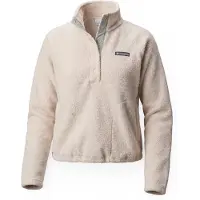Columbia - Women's Jasper Ridge Pebbled Fleece Half Snap - Jerséis de forro polar size XL, beige