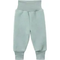 Engel - Baby Trousers with Navel Waistband - Pantalones de forro polar size 50/56, gris/turquesa