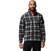 Columbia - Steens Mountain Printed Jacket - Forro polar size XXL, negro/gris