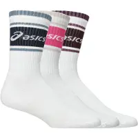 Asics unisex. 3033C295 Pack 3 Calcetines Logo Crew blanco (XL), Homewear, Deportivo, Algodón, outlet 2026.