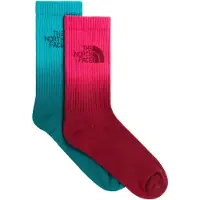 The North Face - Everyday Crew Sock Dip Dye 2-Pack - Calcetines multifuncionales size L, rojo