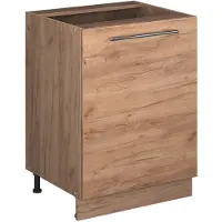 Vicco Mueble bajo de cocina Fame-Line Roble dorado/Roble dorado 60 cm 1 puerta sin encimera, Model 65193