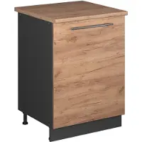 Vicco Mueble bajo para fregadero Fame-Line Roble dorado/Antracita 60 cm, Model 63425