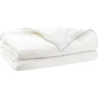vidaXL : Sábana de algodón para cama, 152x203 cm, diseño de verano, 200 GSM, lana australiana, color blanco