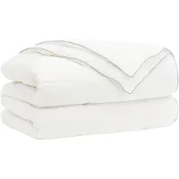 vidaXL Juego de sábanas TRIER, 135x220 cm, para todas las estaciones, color blanco, 140+220 GSM