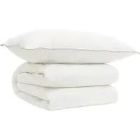 vidaXL Juego de sábanas y fundas de almohada, 2 unidades, 137x200 cm, lana para todas las estaciones