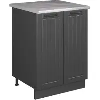 Vicco Mueble bajo para fregadero Fame-Line Gris oscuro/Antracita 60 cm, Model 65267