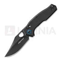 Fox Edge Navaja Crew Clip Point - Blackwash - G10, negro