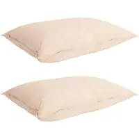 vidaXL , juego de sábanas de 2 piezas, 240 x 220 cm, de kapok y poliéster, color beige
