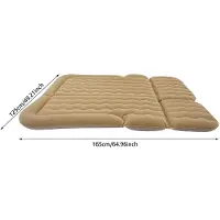 StarTech.com Colchón inflable para SUV - Capacidad de carga: 300 kg - Fabricado en PVC con revestimiento aterciopelado - Incluye bomba de 12 V - Color beige - Ideal para camping y viajes en coche