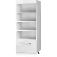 Vicco Estantería de cocina Fame-Line Blanco alto brillo/Blanco 60 cm, Model 62221
