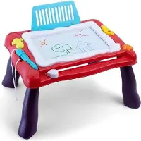 OEM Pizarra magnética para dibujar para niños, con 4 figuras de animales. Se puede plegar y desmontar. Formato de viaje: 23x30 cm. Juguete educativo, ideal para niños y niñas.