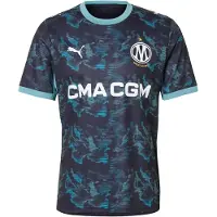 Puma Camiseta de fútbol 'OM Away Replica' navy / azul oscuro / blanco