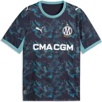 Puma Camiseta de fútbol 'OM Away Replica' navy / azul oscuro / blanco