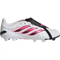 Adidas adidasBota de fútbol con lengüeta plegable Predator League césped natural seco 32 Cloud White / Solar Turbo / Core Black Niño