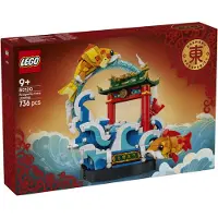LEGO , Juego de construcción "Salmón saltador de las fiestas chinas", para niños a partir de 9 años, plástico, 736 piezas, 993 gramos