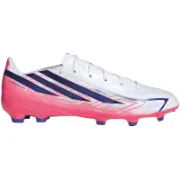 Adidas adidasBota de fútbol F50 Hyperfast League césped natural seco 46 2/3 Cloud White / Solar Purple / Solar Turbo Unisex