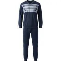 Hajo Pijama largo 'Klima-Komfort' azul oscuro