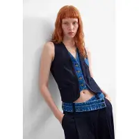 Desigual Disfraz 'CHALECO_DIPLO_DOBLE 26WWEW15' azul