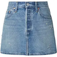 Levi's Falda 'Icon Skirt' azul denim / plata