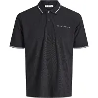 Jack & Jones Camiseta 'JCOFUSION' negro / blanco