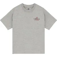 We fashion Camiseta gris moteado / rojo / negro