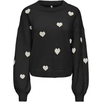 ONLY Jersey 'ONLRica' ecru / negro