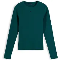 Tommy Hilfiger Camiseta 'Essential' verde oscuro