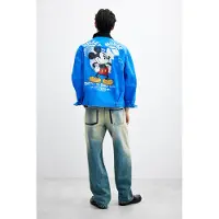 Desigual , Cazadora estampada Mickey, Hombre, Algodon, Azul, L