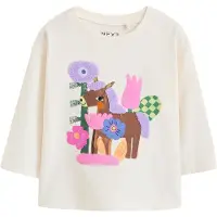 Next Camiseta 'Pferd' ecru / marrón / lila / rosa
